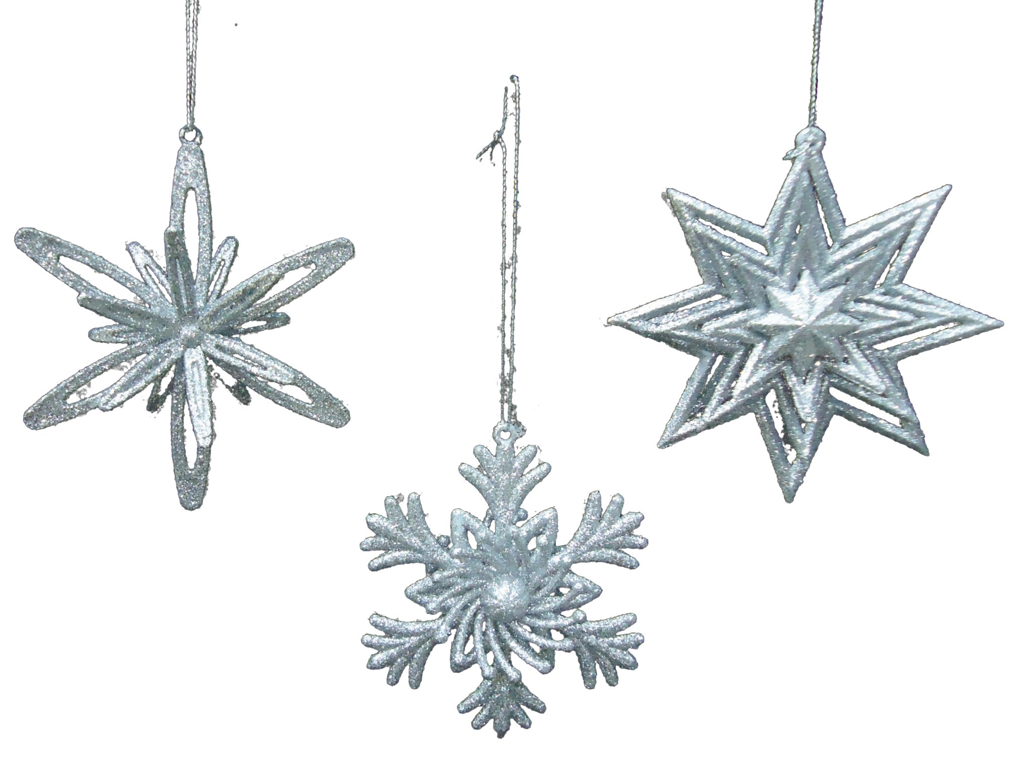 ADDOBBO GLITTER ARGENTO 10 CM
